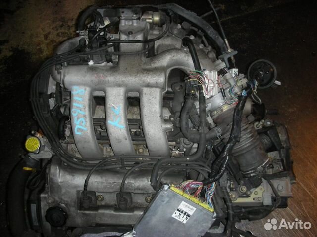 Двигатель в сборе с кпп, Mazda KL