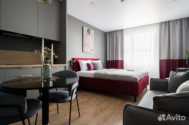 

Квартира-студия, 28 м², 1 кровать