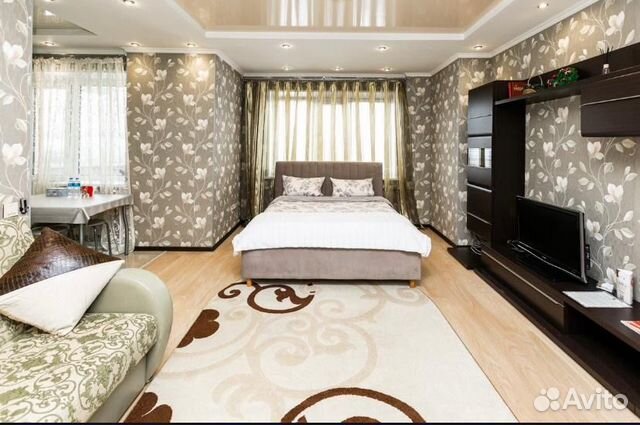 

Квартира-студия, 42 м², 2 кровати