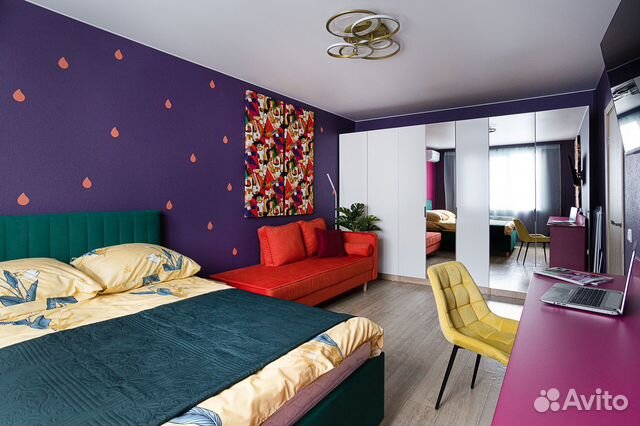 

1-к. квартира, 40 м², 2 кровати