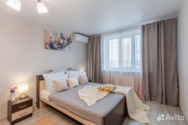 

1-к. квартира, 46 м², 3 кровати