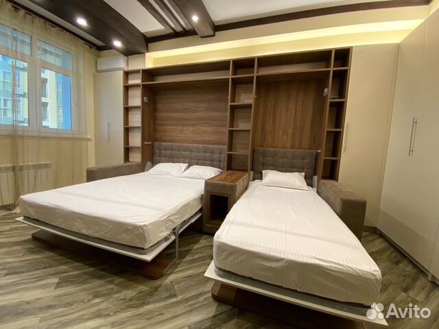 

1-к. квартира, 42 м², 3 кровати
