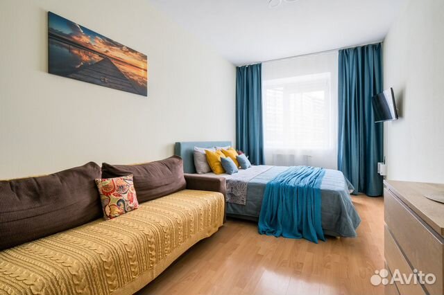 

1-к. квартира, 36 м², 2 кровати