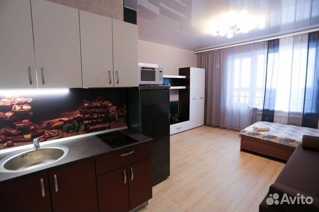 

Квартира-студия, 29 м², 2 кровати