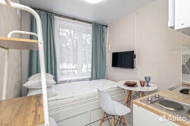 

Квартира-студия, 12 м², 1 кровать