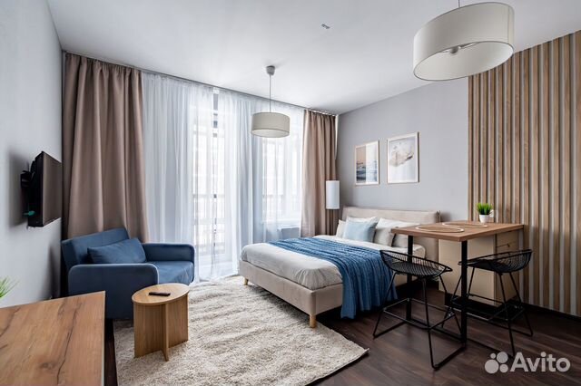 

Квартира-студия, 28 м², 2 кровати
