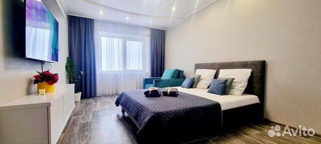 

1-к. квартира, 45 м², 2 кровати
