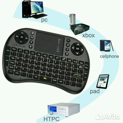 Мини-беспроводная клавиатура-мышь Wireless Keyboar