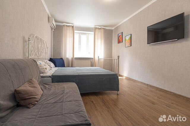 

1-к. квартира, 44 м², 3 кровати