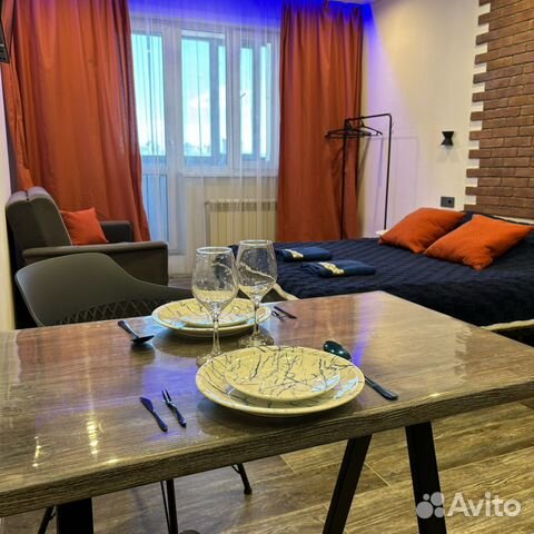 

Квартира-студия, 29 м², 2 кровати