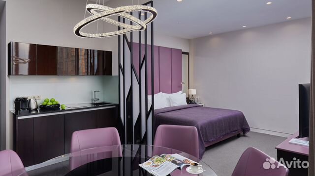 

Квартира-студия в апарт-отеле, 43,4 м², 15/85 эт.