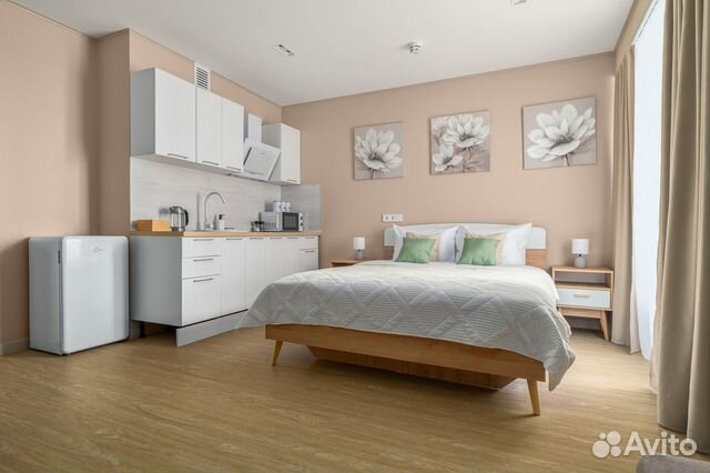

Квартира-студия, 28 м², 2 кровати