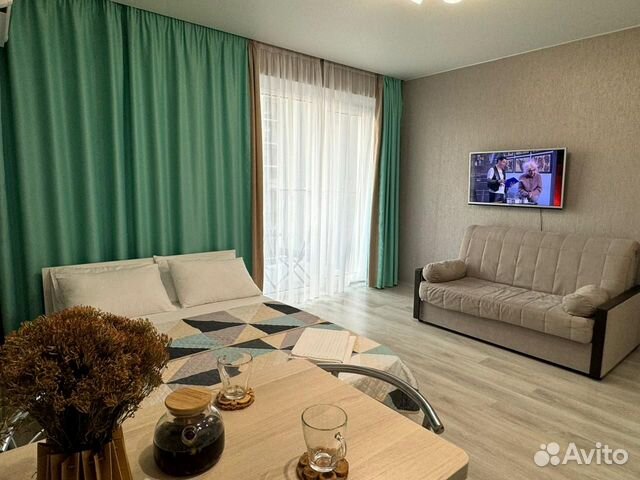 

Квартира-студия, 32 м², 2 кровати