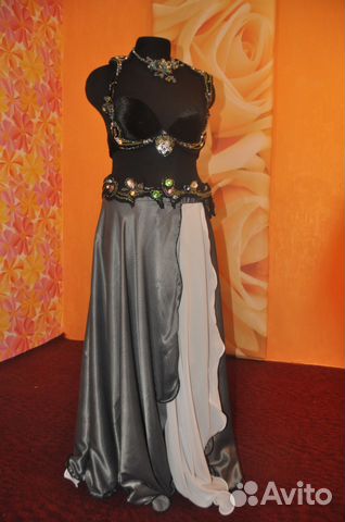 Костюм для восточного танца живота Северное сияние