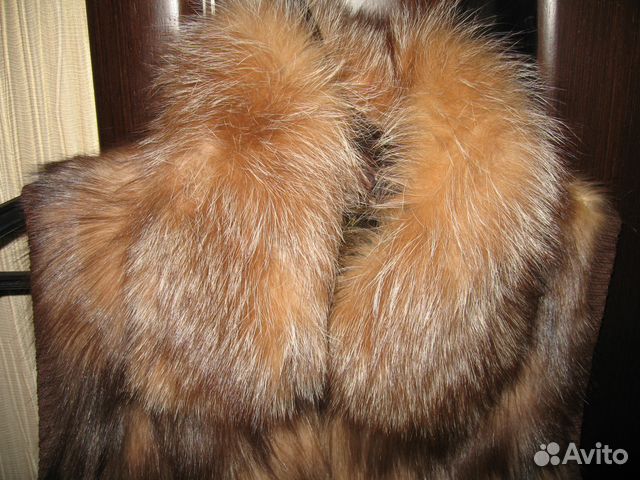 Жилетка на молнии из лисы+куртка Жилетка на молнии из лисы+куртка