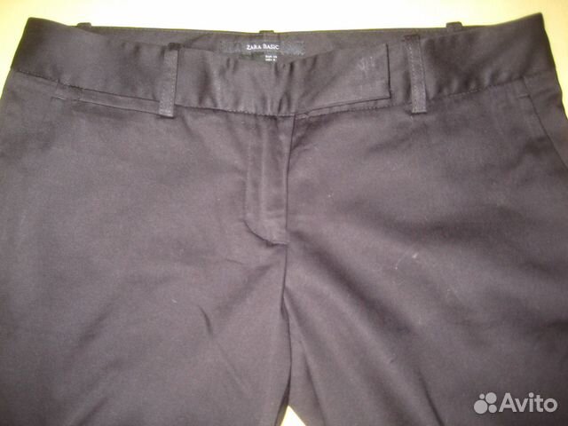 Шикарные новые брюки Zara р. 44, хлопок-стрейч Шикарные новые брюки Zara р. 44, хлопок-стрейч