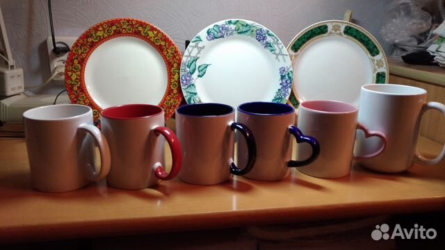 Печать на кружках,тарелках Печать на кружках,тарелках