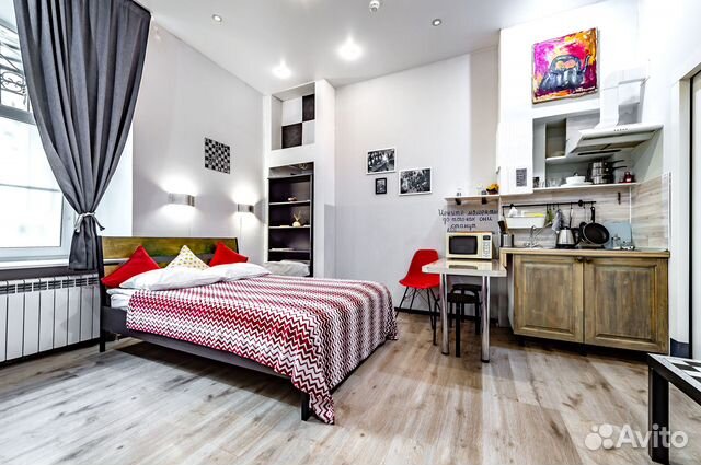 

Квартира-студия, 25 м², 2 кровати