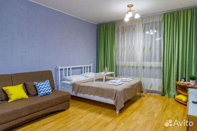 

1-к. квартира, 45 м², 2 кровати