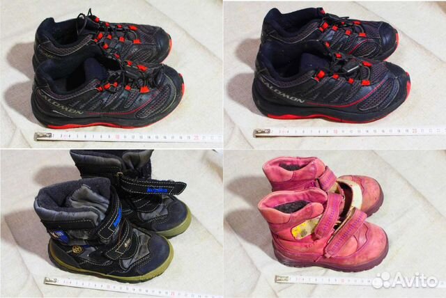 Кроссовки детские Бу salomon 350р и др. обувь