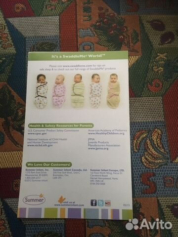Конверт для пеленания Swaddle me