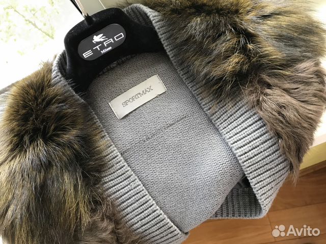 Sportmax Max Mara (Оригинал) кардиган мех шерсть Sportmax Max Mara (Оригинал) кардиган мех шерсть