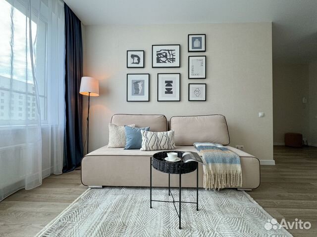 

1-к. квартира, 42 м², 2 кровати