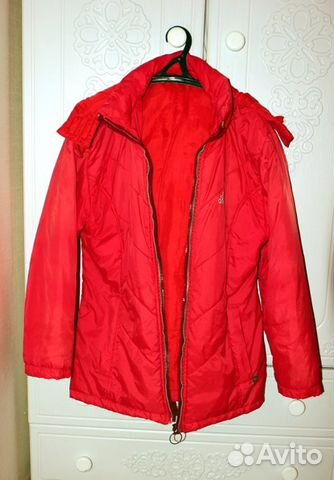 Красная куртка Adidas 46 +Куртка для беременной 44