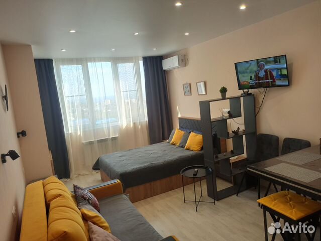 

Квартира-студия, 27 м², 2 кровати