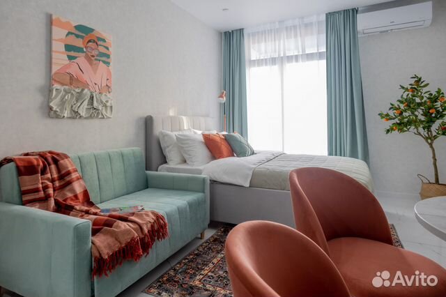 

Квартира-студия в апарт-отеле, 23 м², 2 кровати