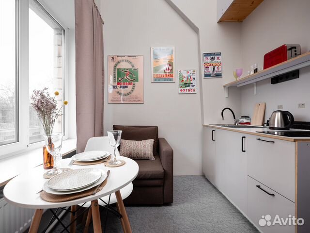

Квартира-студия, 18 м², 2 кровати