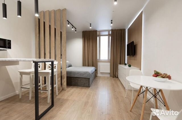 

Квартира-студия, 28 м², 1 кровать