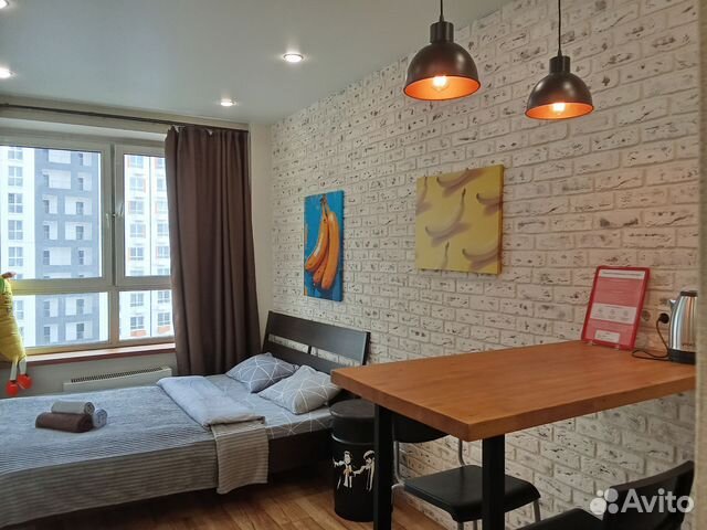 

Квартира-студия, 29 м², 1 кровать