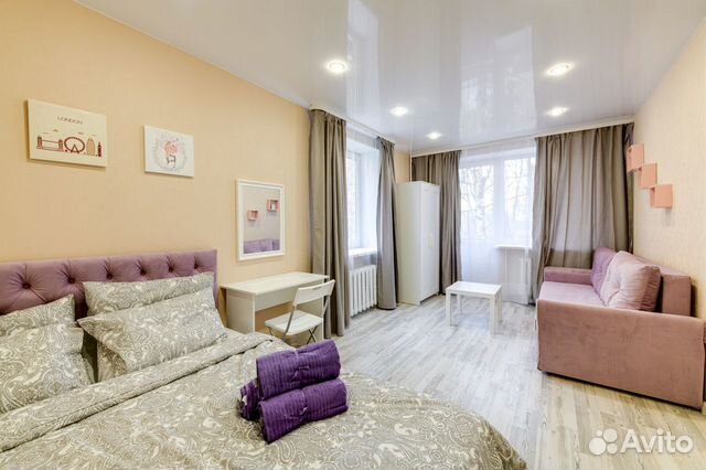 

1-к. квартира, 38 м², 2 кровати