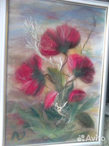 Картина из шерсти Картина из шерсти