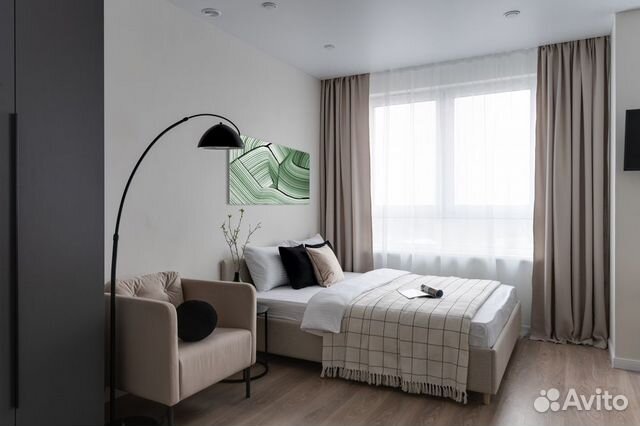 

Квартира-студия, 29 м², 2 кровати