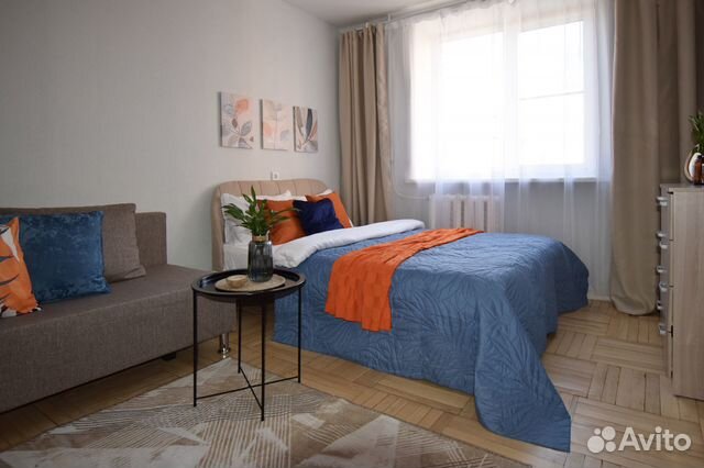 

1-к. квартира, 40 м², 2 кровати