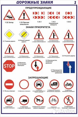Дорожные знаки