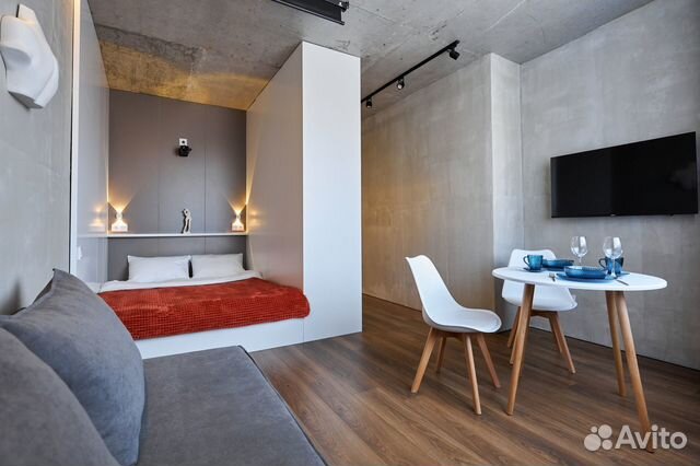 

Квартира-студия, 30 м², 2 кровати