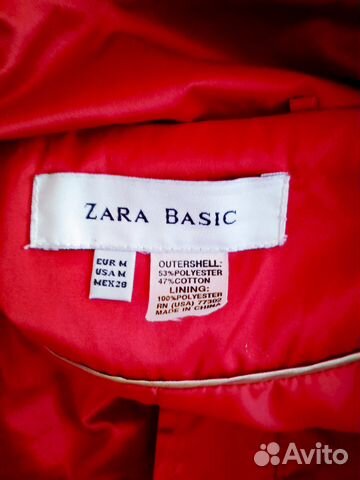 Ярко-красный весенний плащ zara Ярко-красный весенний плащ zara