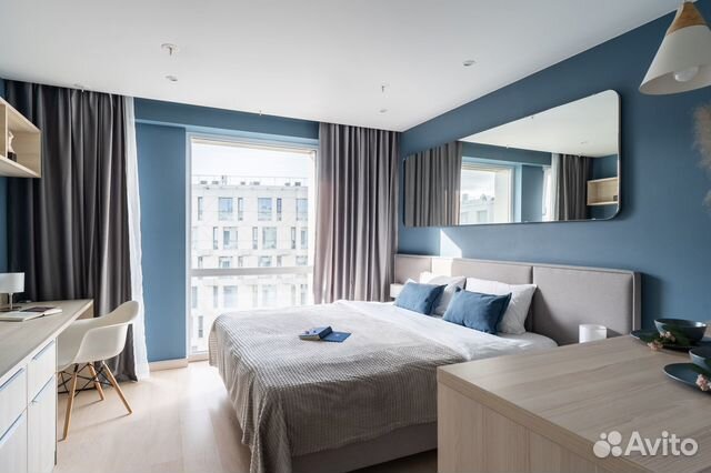 

Квартира-студия, 27 м², 1 кровать
