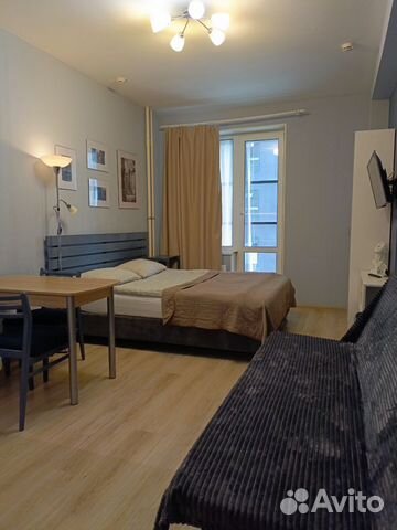 

Квартира-студия, 27 м², 2 кровати