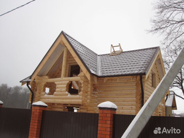 Сруб бани из бревна Сруб бани из бревна