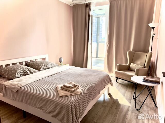 

1-к. квартира, 42 м², 2 кровати
