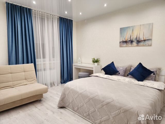 

1-к. квартира, 45,5 м², 2 кровати