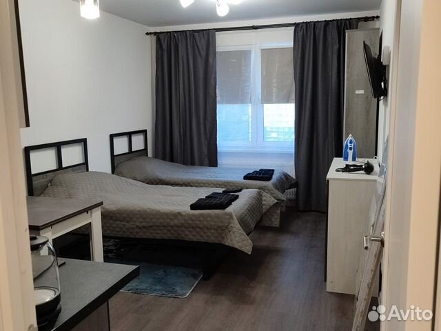 

Квартира-студия, 21 м², 2 кровати