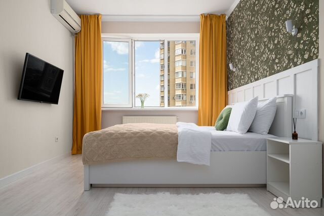 

1-к. квартира, 46 м², 3 кровати
