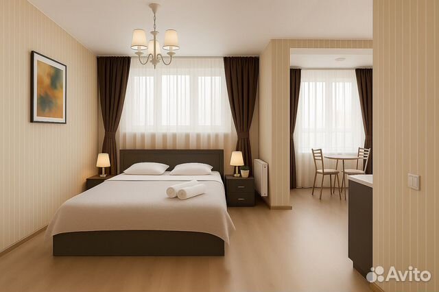 

1-к. квартира, 36 м², 2 кровати