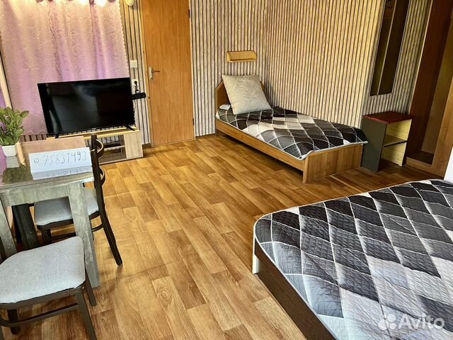 

1-к. квартира, 20 м², 2 кровати
