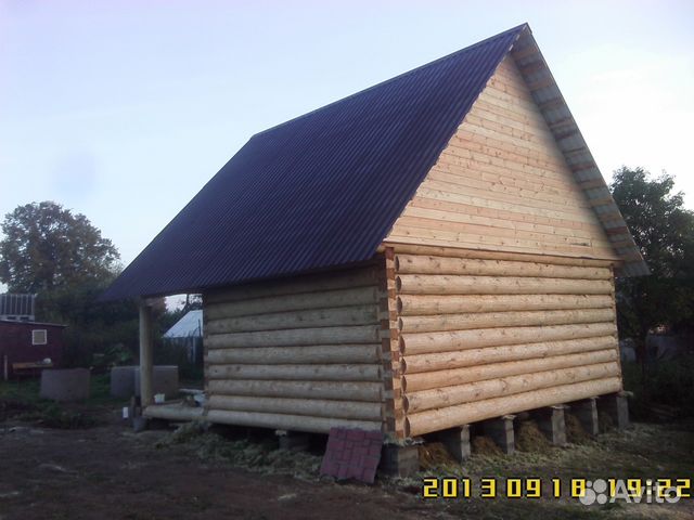 Сруб дома 6Х4М+ 2 М с мансардной крышей Сруб дома 6Х4М+ 2 М с мансардной крышей